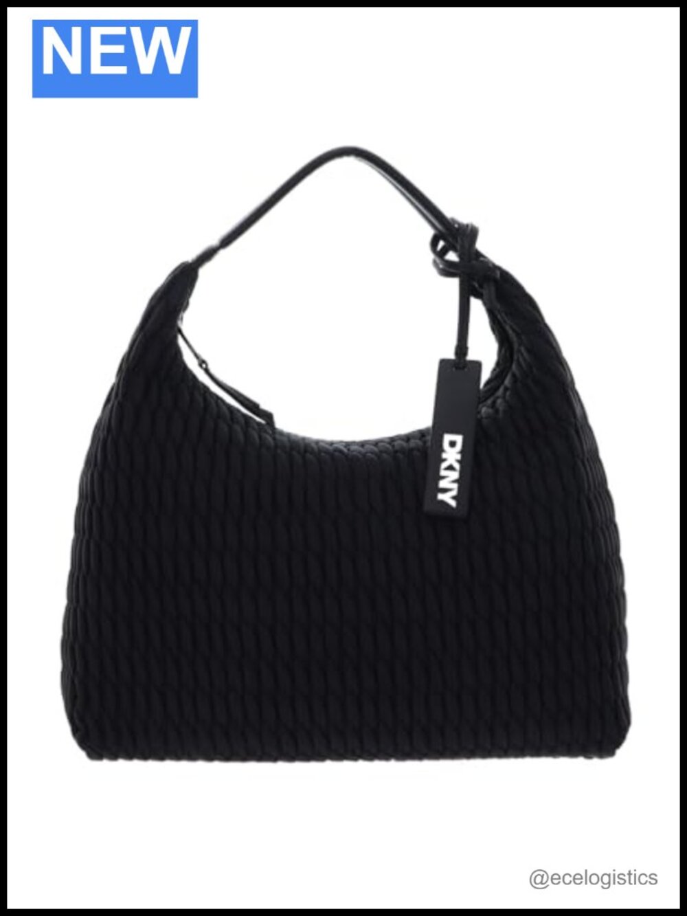 Large Nylon Hobo Bag Two Handles Adjustable Strap Zip Closure